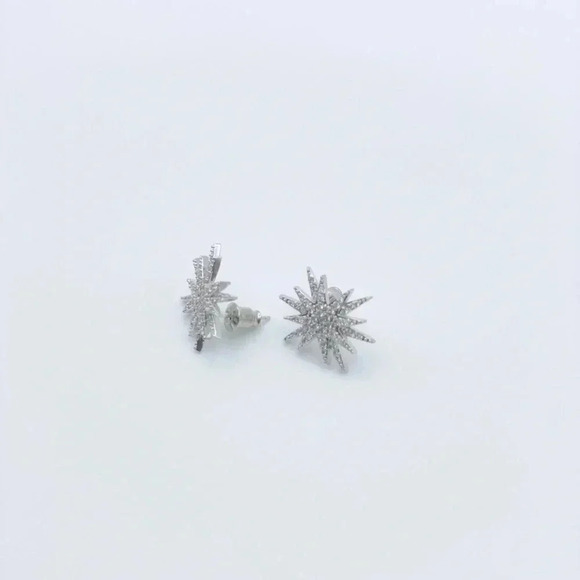 Star Stud Earrings - Picture 2 of 3